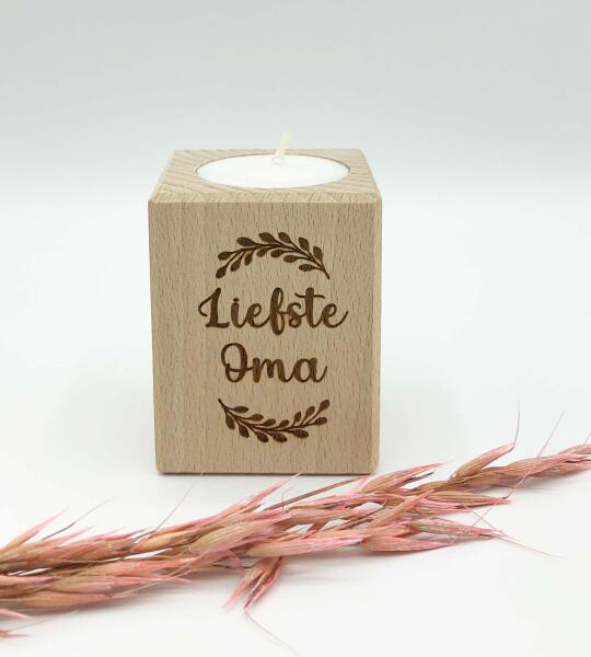 Theelichthoudertje Oma